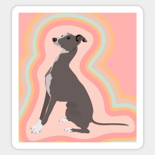 Italian Greyhound Pastel Sticker